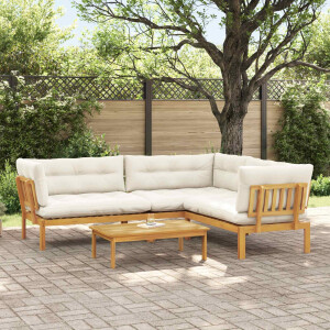 vidaXL 4 Stuk Garden Pallet Sofa Units Massief Acaciahout Naturel