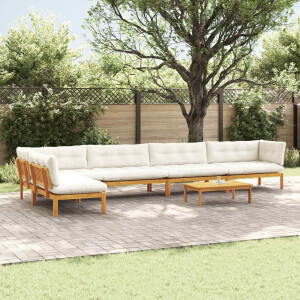 vidaXL 6 Stuk Garden Pallet Sofa Units Massief Acaciahout Naturel