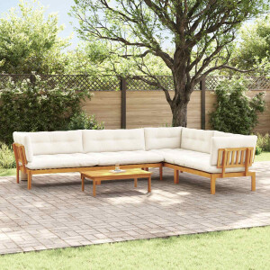 vidaXL 5 Stuk Garden Pallet Sofa Units Massief Acaciahout Naturel