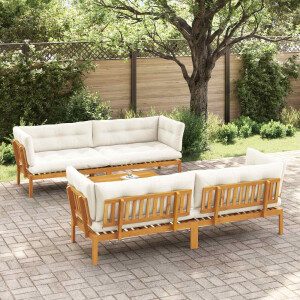 vidaXL 5 Stuk Garden Pallet Sofa Units Massief Acaciahout Naturel