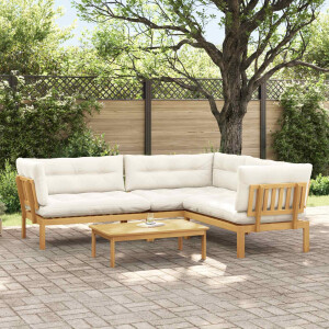 vidaXL 4 Stuk Garden Pallet Sofa Units Massief Acaciahout Licht Bruin