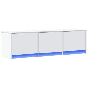 vidaXL TV-kast met LED met lade Wit 140 x 34 x 40 cm Bewerkt hout