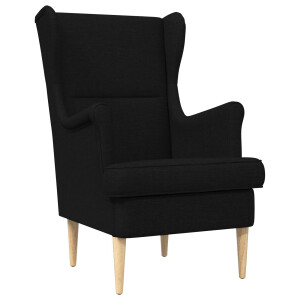 vidaXL Fauteuil Zwart Stof