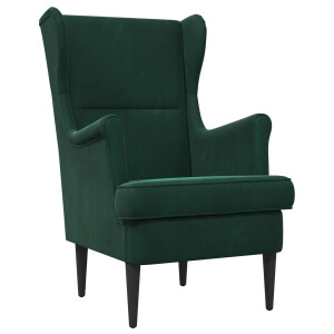 vidaXL Fauteuil Donkergroen Fluweel