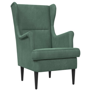 vidaXL Fauteuil Zeegroen Fluweel