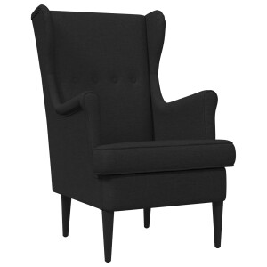 vidaXL Fauteuil Zwart Stof