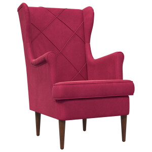 vidaXL Fauteuil Wijnrood Fluweel