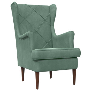 vidaXL Fauteuil Zeegroen Fluweel