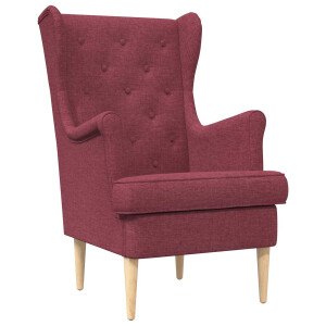vidaXL Fauteuil Wijnrood Stof