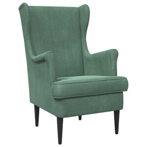 vidaXL Fauteuil Zeegroen Fluweel