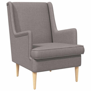 vidaXL Fauteuil Taupe Stof