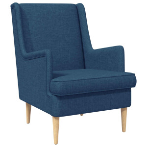 vidaXL Fauteuil Blauw Stof