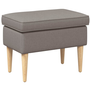 vidaXL Voetenbank Taupe 55 x 35 x 41 cm Polyester