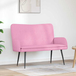 vidaXL 2-Zits Sofa Roze 115 x 61 x 87 cm Stof