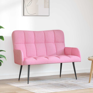 vidaXL 2-Zits Sofa Roze 115 x 61 x 87 cm Stof