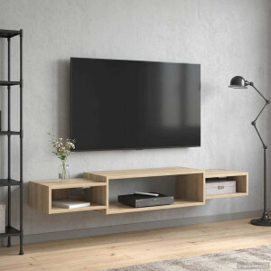 vidaXL Wandgemonteerd tv-meubel Muurmontage Sonoma Eiken