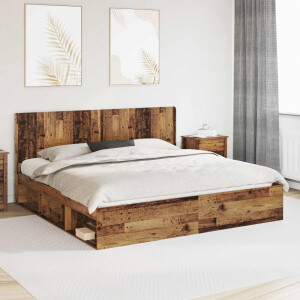 vidaXL Hoofdbord Oud hout Bewerkt hout