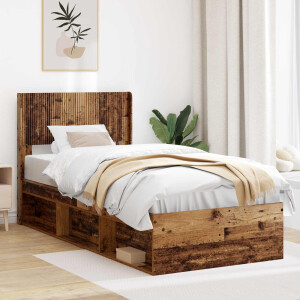 vidaXL Hoofdbord Oud hout Bewerkt hout