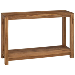 vidaXL Wandtafel Naturel 110 x 35 x 75 cm Massief Teakhout