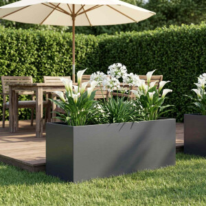 vidaXL Plantenbak Antraciet 80 x 40 x 40 cm Koudgewalst staal