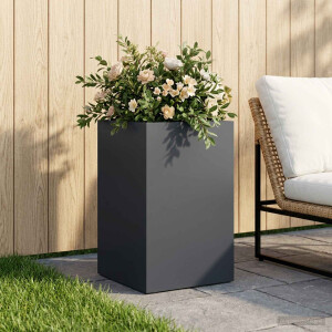 vidaXL Plantenbak Antraciet 30 x 30 x 50 cm Koudgewalst staal