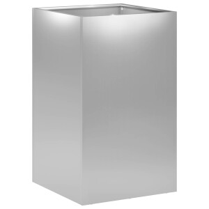 vidaXL Plantenbak zilver 30 x 30 x 50 cm Gegalvaniseerd staal