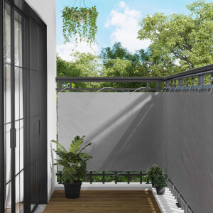 vidaXL Balkon Scherm Lichtgrijs 110 x 300 cm Oxford Stof