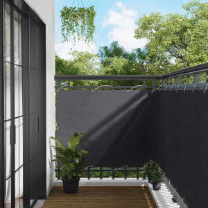 vidaXL Balkon Scherm Antraciet 110 x 400 cm Oxford Stof