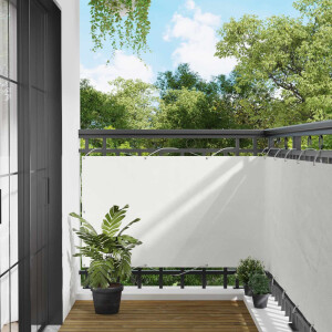 vidaXL Balkon Scherm Wit 100 x 300 cm Oxford Stof