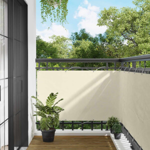 vidaXL Balkon Scherm Crème 100 x 600 cm Oxford Stof
