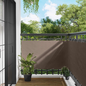 vidaXL Balkon Scherm Taupe 100 x 400 cm Oxford Stof