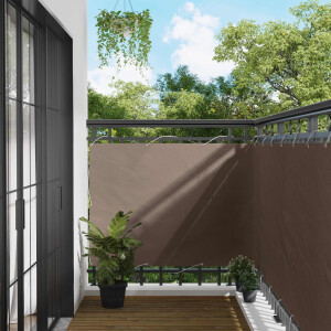 vidaXL Balkon Scherm Taupe 110 x 200 cm Oxford Stof