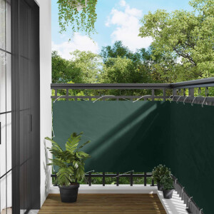 vidaXL Balkon Scherm Donkergroen 100 x 1000 cm Oxford Stof