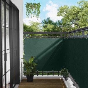 vidaXL Balkon Scherm Donkergroen 110 x 800 cm Oxford Stof