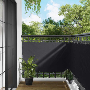 vidaXL Balkon Scherm Zwart 100 x 800 cm Oxford Stof