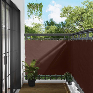 vidaXL Balkon Scherm Bruin 110 x 300 cm Oxford Stof