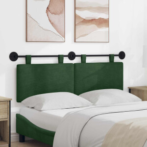 vidaXL Hangend hoofdbord Katoen Stof