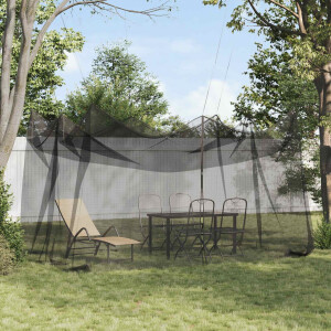 vidaXL Tuin Muggen Net 220 mesh Zwart 3 x 4,5 x 2,5 m Polyester