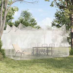 vidaXL Tuin Muggen Net 220 mesh Wit 3 x 4,5 x 2,5 m Polyester