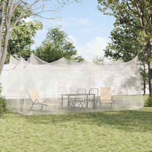 vidaXL Tuin Muggen Net 220 mesh Wit 3 x 6 x 2,5 m Polyester