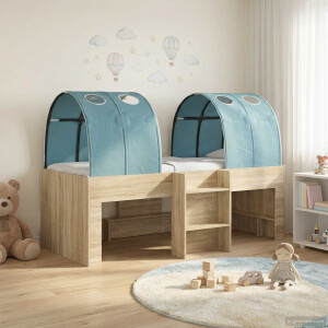 vidaXL Hoge Bed Frame voor Kids met Tunnel 3 st Bewerkt hout
