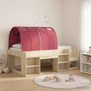 vidaXL Hoge Bedframe voor Kinderen met Opslag 3 st Bewerkt hout