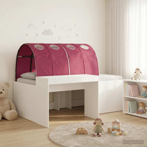 vidaXL Bed met Tunnel 4 pcs Artisian Eik en Rood Bewerkt hout