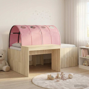 vidaXL Hoge Bed Frame met Bureau voor Kinderen 3 st Bewerkt hout