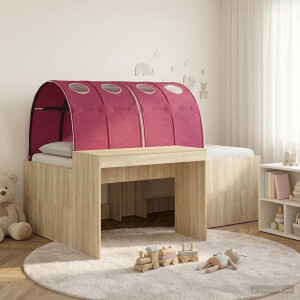 vidaXL Hoge Bed Frame met Bureau voor Kinderen 3 st Bewerkt hout
