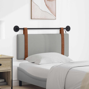 vidaXL Hangend hoofdbord Met LED-verlichting Wolkengrijs Antiek PU