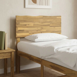 vidaXL Live Edge Hoofdbord ROSTOCK Wit 80 cm Massief Acaciahout