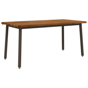 vidaXL Vierkante Eettafel 160 x 70 x 75 cm Massief Acaciahout Naturel