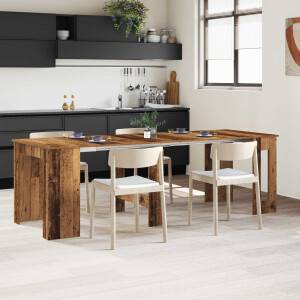 vidaXL Eettafel 240 x 85 x 75 cm Bewerkt hout Oud hout Rechthoekig