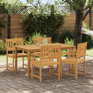 vidaXL Tuinbank 4 pcs Naturel 56 x 55,5 x 90 cm Massief Acaciahout